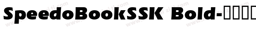 SpeedoBookSSK Bold字体转换